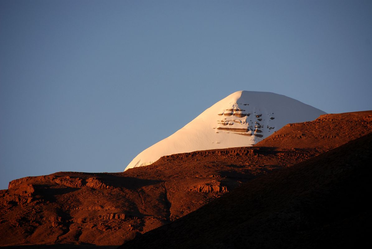 47 Mount Kailash South Face Shines At Sunrise From Darchen Mount Kailash South Face shines at sunrise from Darchen Tibet.